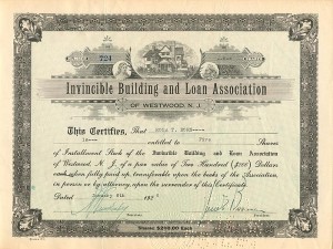 Invincible Building and Loan Association of Westwood, N.J.